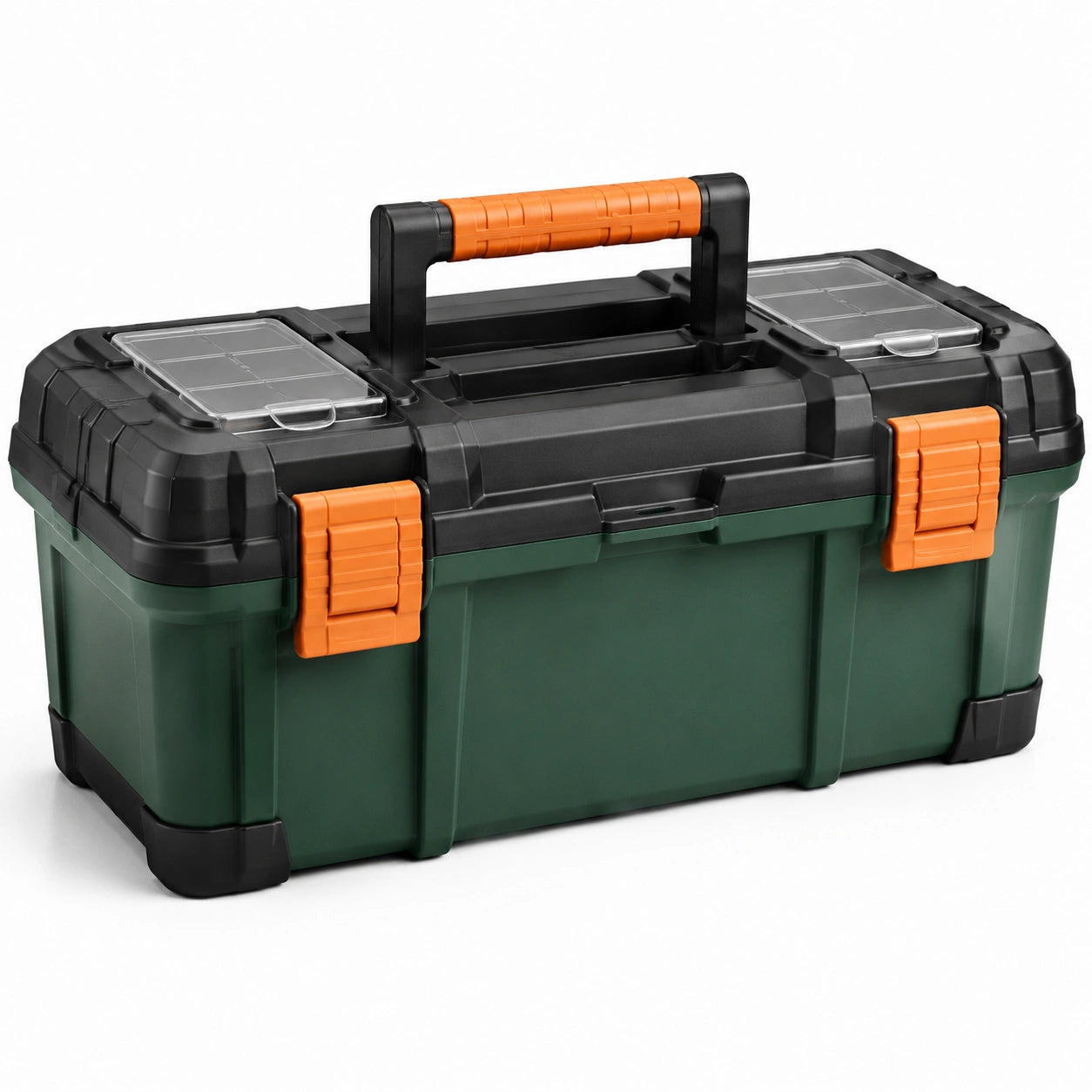 Werkzeugkasten aus Polypropylen, Grün/Schwarz/Orange, 50cm