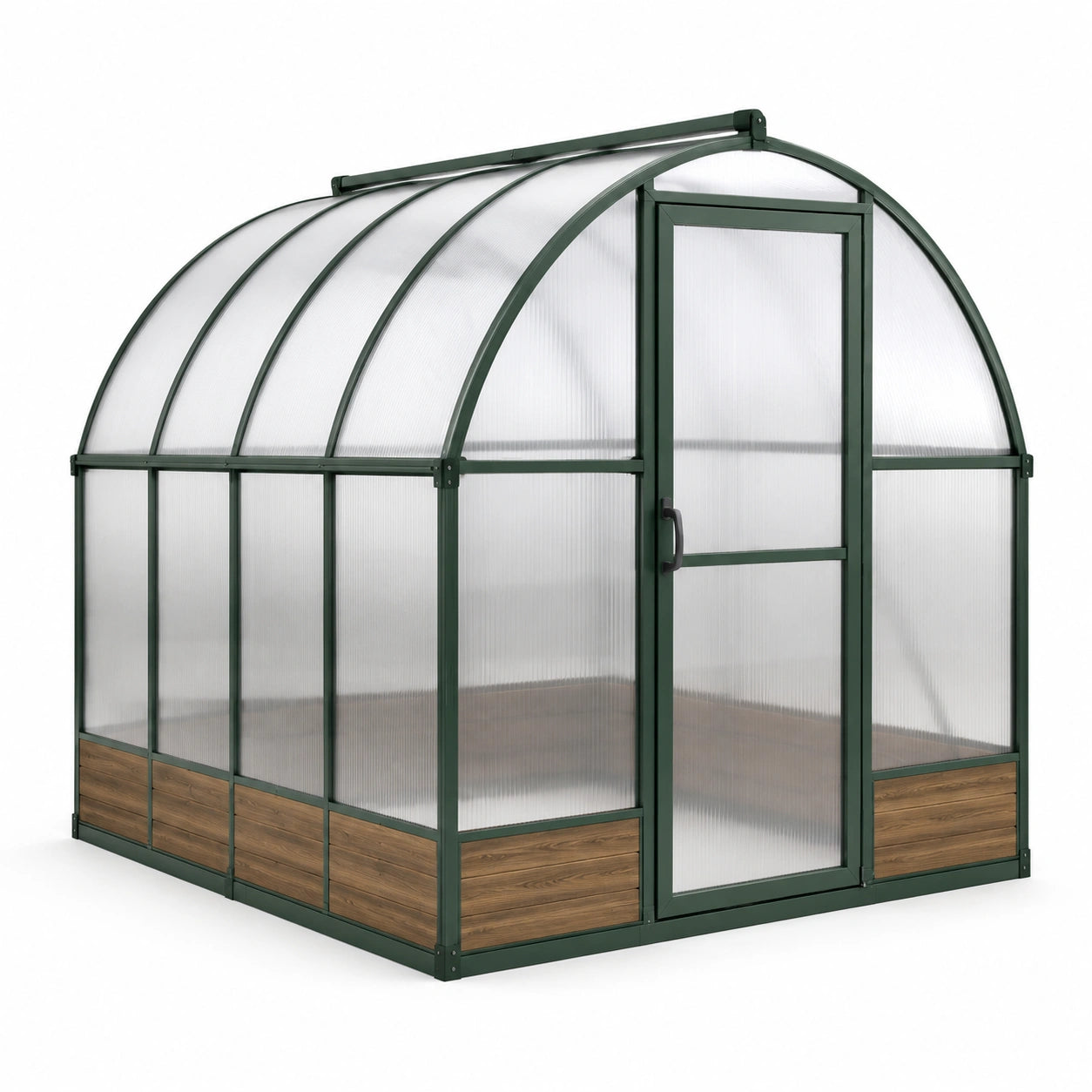 Gewächshaus aus Polycarbonat mit Stahlrahmen