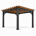Aluminium und Holz Pergola 300 cm x 400 cm
