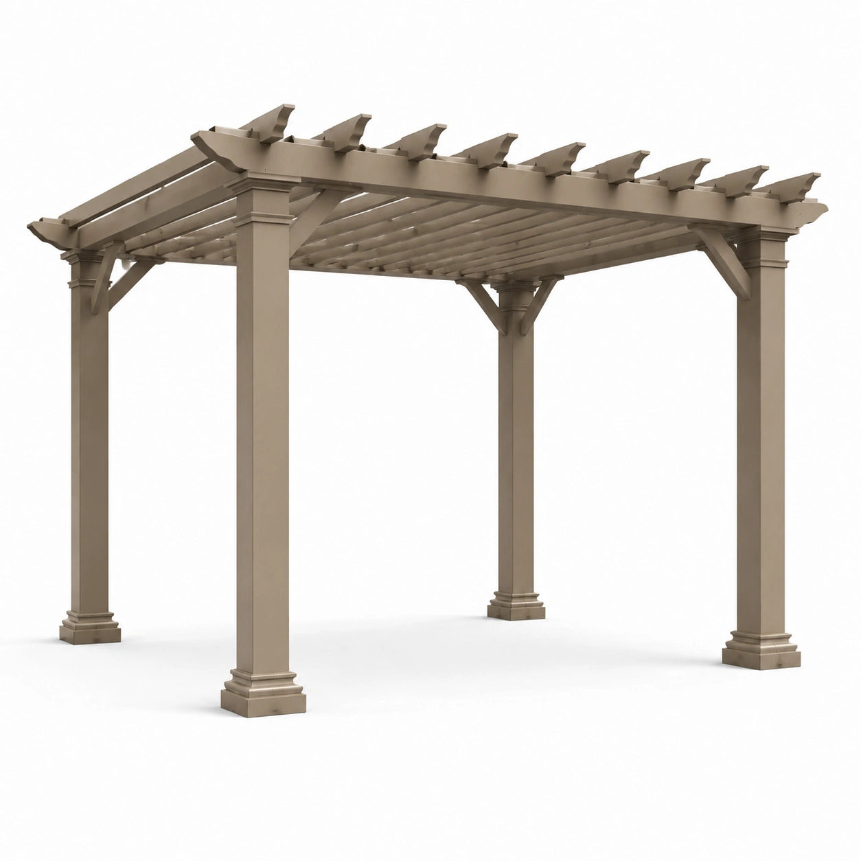 Pergola Aluminium Braun 300x300x250 cm